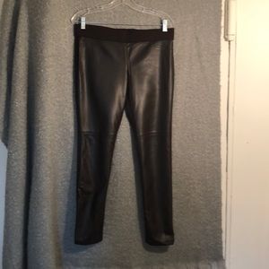 LAUREN RALPH LAUREN Faux Leather front legging